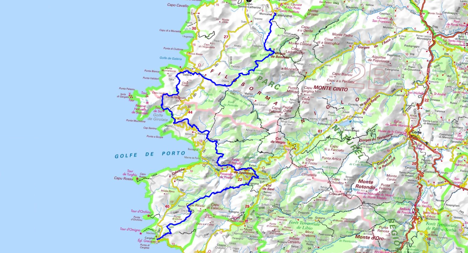 Mare è Monti Randonnée de Calenzana (Haute-Corse) à Cargèse (Corse-du-Sud) 1