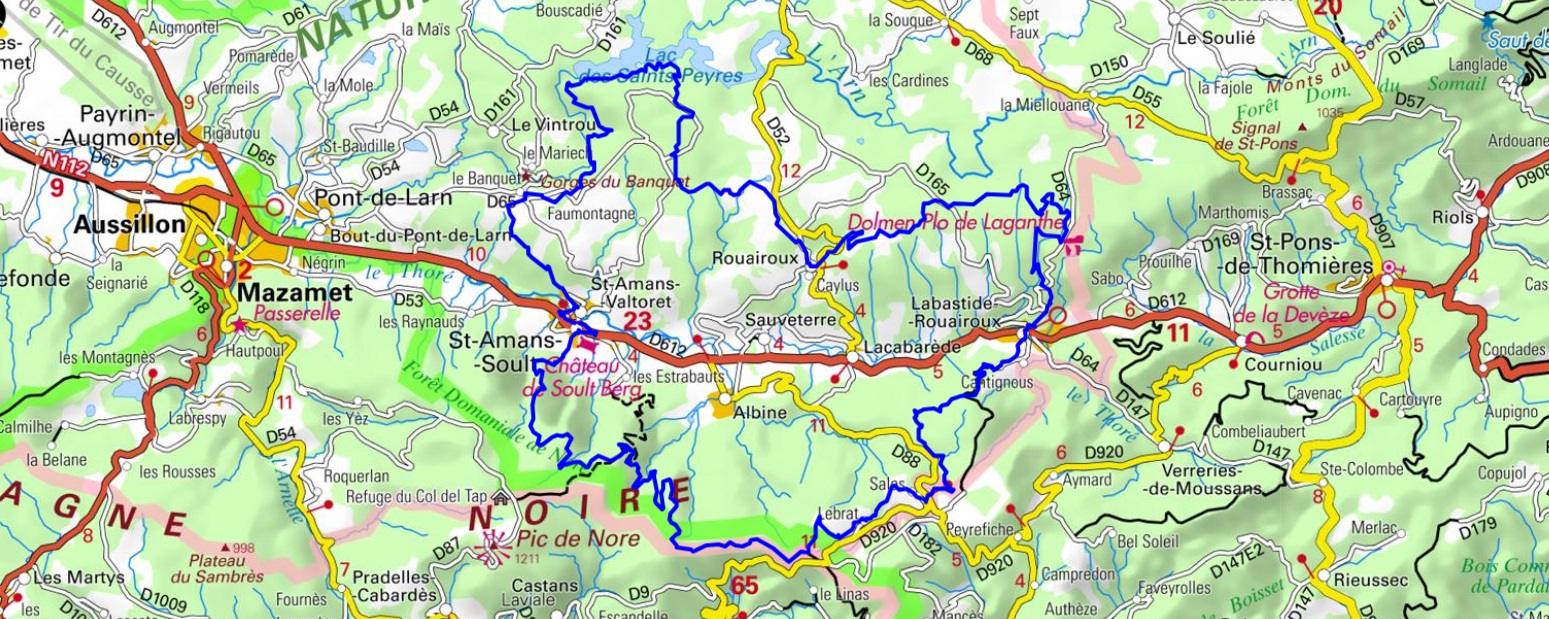 Hike around Upper Thore Valley (Tarn, Aude, Herault) 1