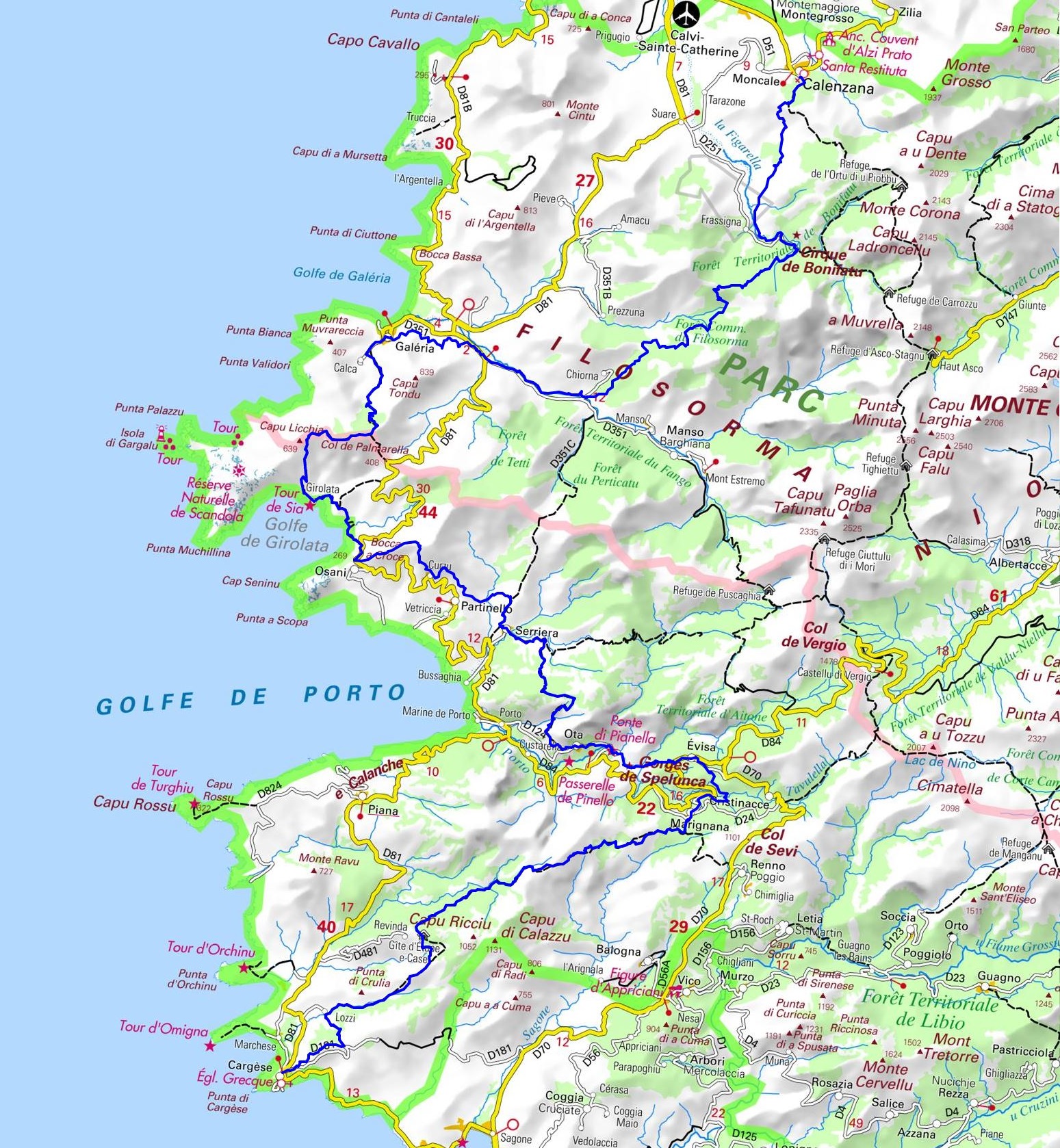 Mare e Monti Hiking Calenzana (Haute-Corse) from Cargese (Corse-du-Sud) 1