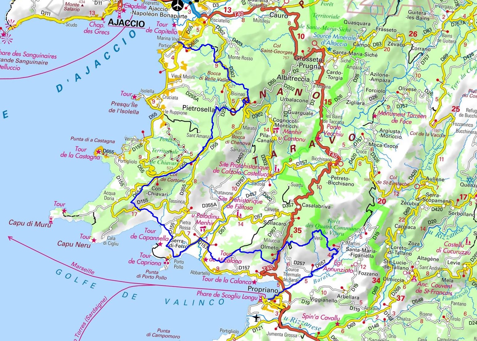 Mare e Monti (South) Hiking from Porticcio to Propriano (South-Corsica) 1