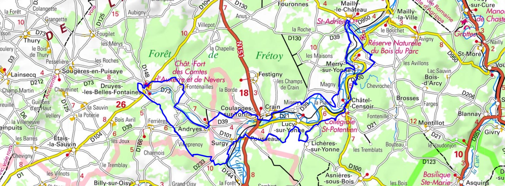 Hiking around Yonne Meanders 1