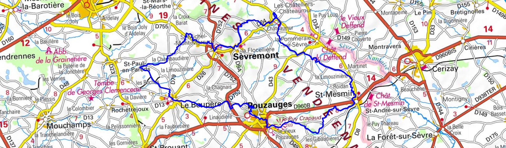 Hiking around Puys of Pouzauges (Vendee) 1